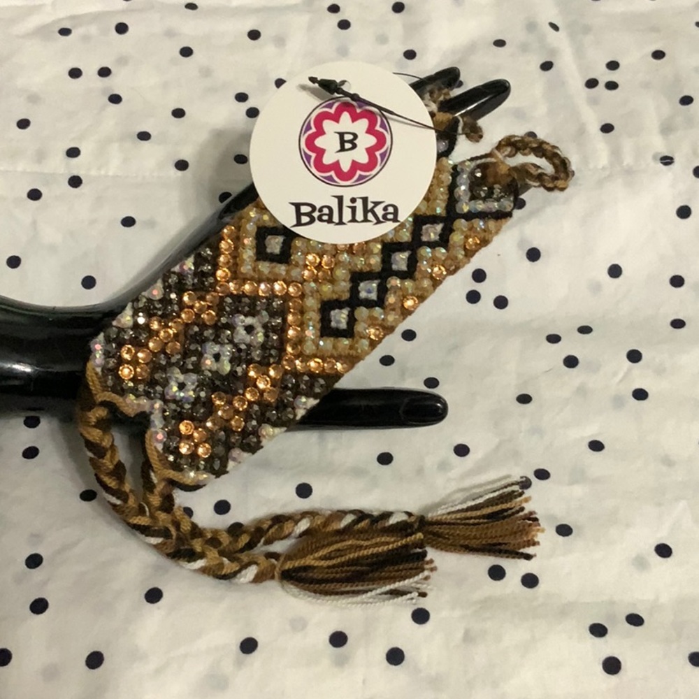 Wayuu friendship bracelet with crystals💕*